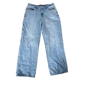Hollister Light Wash High Rise Wide Leg Jeans